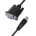 D-sub 9 Pin DB9 Female to Mini Din 6 Pin RS232 Serial Communication Cable For LS XGB XBM XBC PLC to PC Control Cable. 