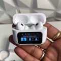 A9 Pro Touch Screen ANC Wireless Earphones TWS Noise Cancelling Earbud Bluetoth 5.3 Long Battery life HiFi Tone Quality.