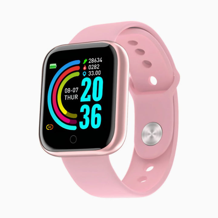 D20 Pro Smart Watch Y68 Bluetooth Fitness Tracker with Heart Rate Monitor for Android iOS