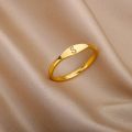 Tiny Initial Letter Rings For Women Fashion A-Z Letter Finger Stainless Steel Ring Aesthetic Wedding Jewelry Gift bijoux femme. 