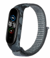 Mi Band 3/4/5/6/7 Strap - Nylon Braided Solo Loop Belt for Smartwatch.