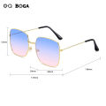 【linfang store】(NEW) 5 Colors Unisex Anti Square Frame Man Woman Fashion Full Rim Sun Glasses. 