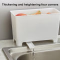 Kitchen Sink Kitchen Waste Drain Bucket Dry Wet Separation Storage Bucket Food Residue Storage Box Soup Filtering Garbage Can with durability.