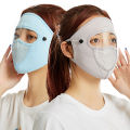 Anti-UV Mask Women Summer Full Face Ice Silk Neck Protection Thin Face Mask NOVO.
