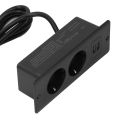 Recessed Desk Socket EU Plug 230-265V Functional In Desk Power Hub for Home Industry. 