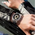 Strap Leather Analog Watch Men. 
