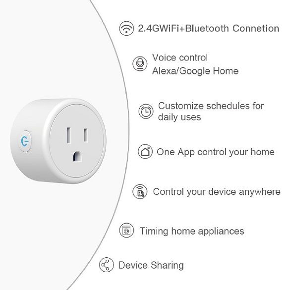 Wifi Socket Wireless Switch Bluetooth Smart Plug | Daraz.com.bd