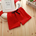 Red Black Pink White Baby Shorts Toddler Boys Girls Cotton Shorts Summer Kids Sport Short Pants Children's Clothing Outfits 1-7T.