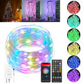 5M/10M Light Copper LED String Lights WIFI Colorful Light String Set RGB APP Control Lights String.