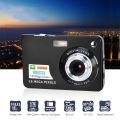 Digital Camera Mini Pocket Camera 18MP 2.7 Inch LCD Screen 8x Zoom Smile Capture Anti-Shake with Battery. 