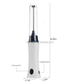 Handheld Stainless Milk Frother Lid Foamer Blender Coffee Mixer with US plug Charging Cable. 