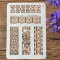 Stencil for Wall & Fashion Painting Template 10in by 8in..