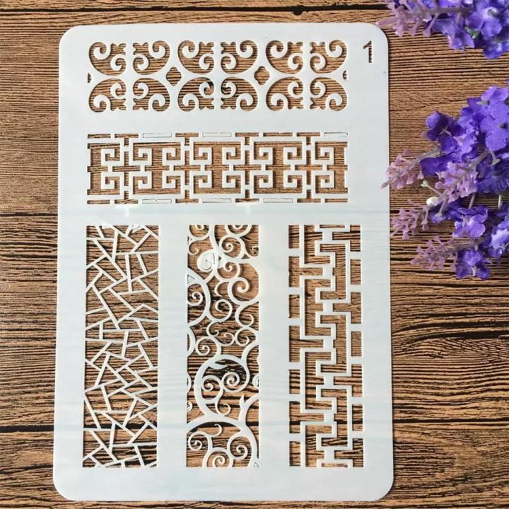 Stencil for Wall & Fashion Painting Template 10in by 8in.