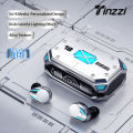 Tinzzi M41 TWS Bluetooth 5.3 Earbuds True Wireless Earphones with Charging Case Waterproof Stereo Headphones with Mic Touch Control in-Ear Headset for Sports,Business.