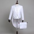 Mens Tailcoat Formal Tuxedo Dress Suit Swallow Tail Coat Male Wedding Jacket Suits Blazers Party Wedding Dance Magic Performance.