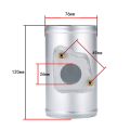 2X Maf Performance Air Flow Meter 76mm Air Flow Sensor Adapter Fit for Honda for Toyota for Subaru for Mazda. 