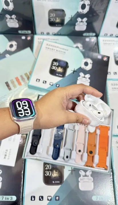 S2000%20Pro%20Max%20Smart%20Watch%20with%20Wireless%20AirPods%20Pro%20%E2%80%93%2010-in-1%20Mega%20Combo%20Pack%20%E2%80%93%207%20Changeable%20Straps/Belts%20with%20Free%20Protective%20Watch%20Cover%20%E2%80%93%20Bluetooth%20Call%20&%20Fitness%20Tracker%20Smartwatch%20for%20Men%20&%20Women%20-%20Image%203