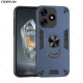 With Rotating Bracket Phone Case For Tecno Spark 10C/Spark 10 Anti-Fall Shockproof Iron holder Armor Man protection Soft Back Cases Cover.