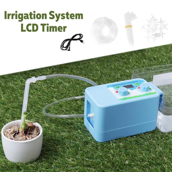 LCD Automatic Drip Irrigation Watering Timer System Interval Garden