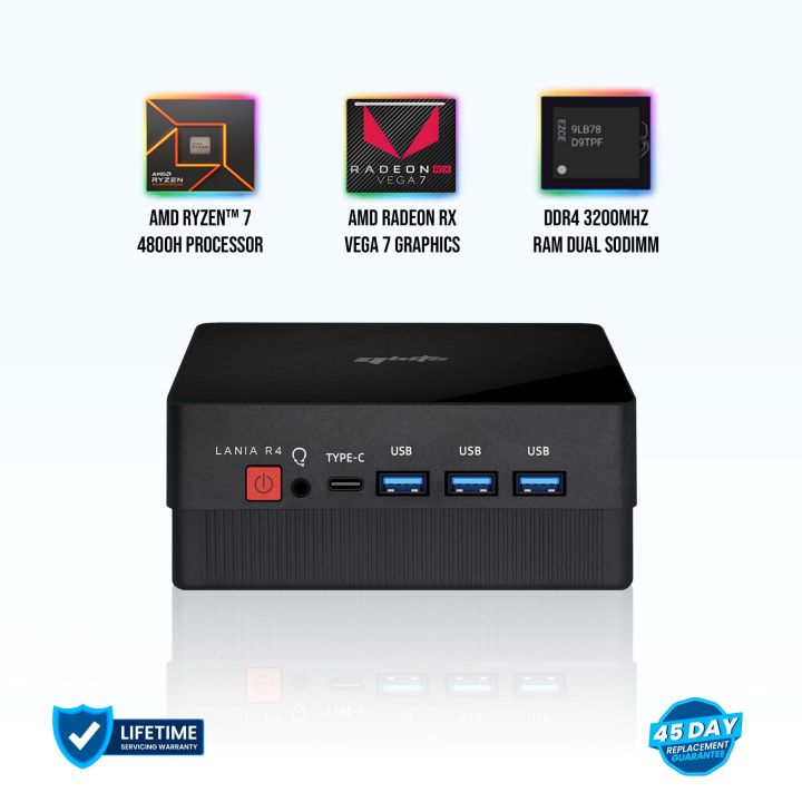 Qbits Lania R4 AMD Ryzen 7 4800H 16GB DDR4 RAM 3200MHz 500 GB Western Digital M.2 NVMe SSD