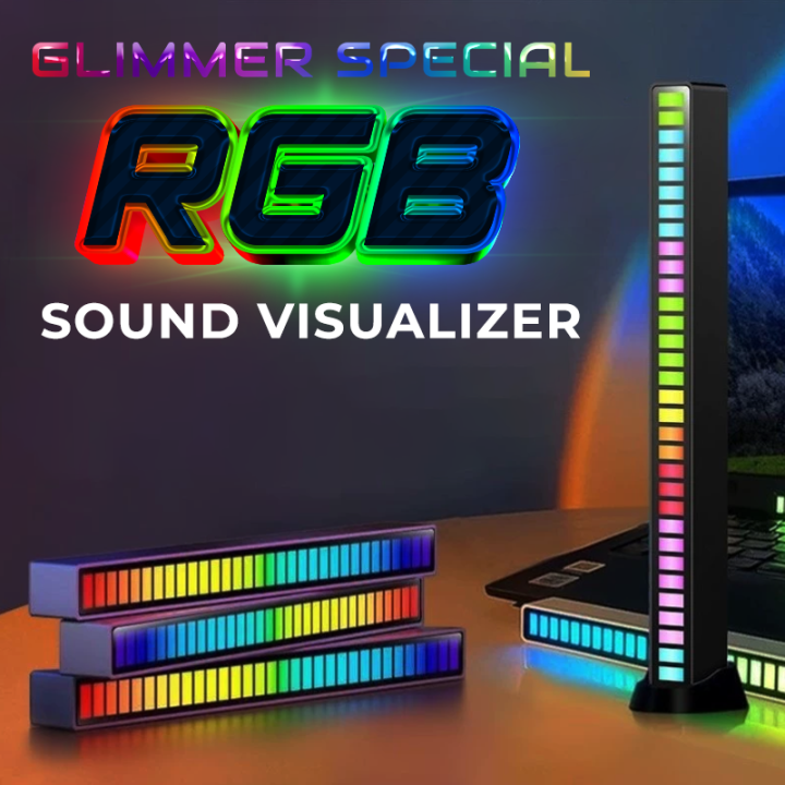 RGB LED Music Rhythm Visualizer LED Bar Smart APP, Voice & Sound ...