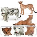 Realistic Wild Forest Animals King Lion Tiger Leopard Action Figures Figurines Collection For Children Education Toy Gift. 