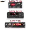 50W 40W Amplifier MP3 Decoder Board 12V Bluetooth 5.0 Car Player 25W 20W USB Recording Module FM AUX Radio For Speaker Handsfree. 