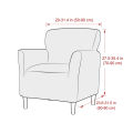 Stretch Spandex Club Armchair Slipcovers Elastic Single Couch Covers Jacquard Tub Sofa Cover for Study Bar Counter Living Room. 