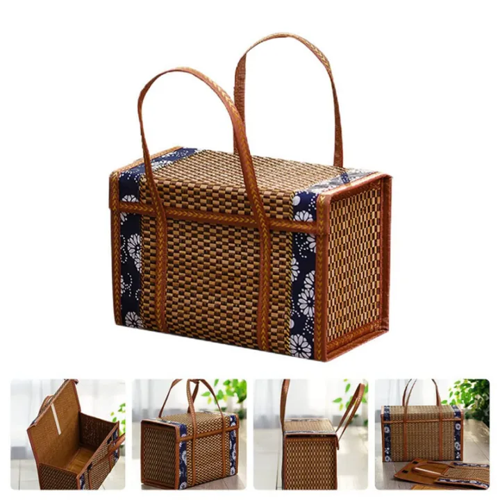 Picnic%20Woven%20Basket%20Wicker%20Storage%20Bag%20Handle%20Folded%20Fruit%20Shopping%20Food%20Handle%20Rattan%20Grass%20Foldable%20Bamboo%20Basket%20Easy%20to%20Use%20B%20-%20Image%207