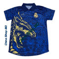 Real Madrid Jersey 24-25 Special Edition Blue Dragon Half Sleeve. 