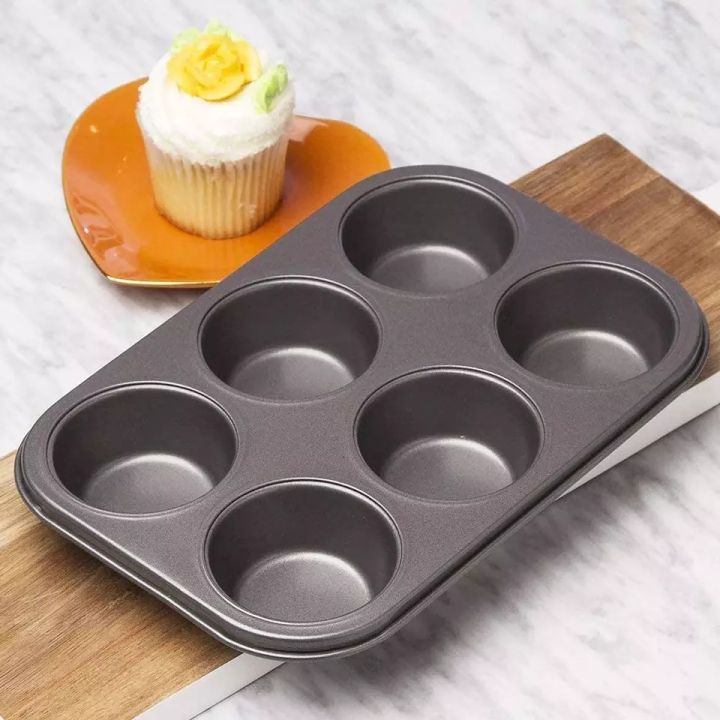 6%20Holes%20Stainles%20Steel%20Non-stick%20Muffin%20Cake%20Baking%20Oven%20Pan%20Cookie%20Tray%20Cup%20Cake%20Mold%20high%20quality%20-%20Image%202