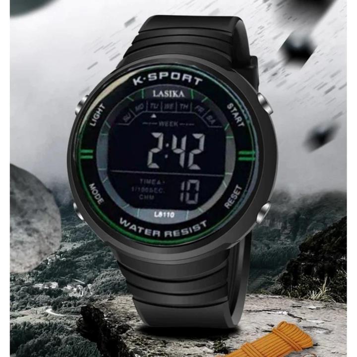 NEW LASIKA W-F110 Water Resistance/ Waterproof Silicon Digital Watch ...