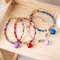 Cat Collar with Bell Cute Cartoon Pet Collars Bell Flea Removal Adjustable Pet Mosquito Repellent Pet Accessories.