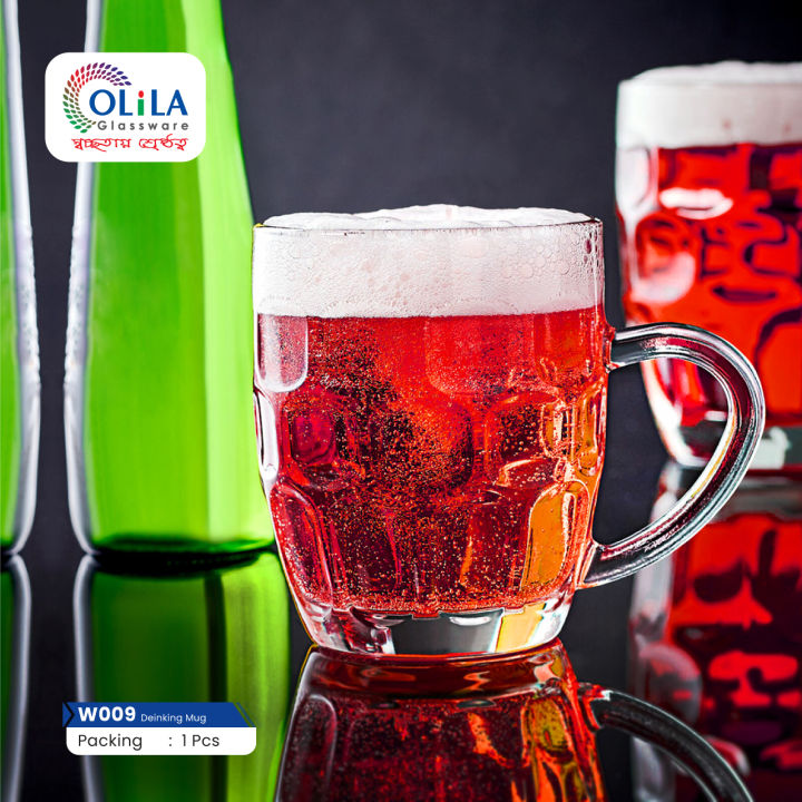 big size water mug , Glass Mug - 590ml w-09