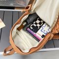 Fashion Male Travel Canvas Lady Brown Trendy Book Bags Cool Women Men Vintage College Backpack Girl Boy Laptop School Bag female.
