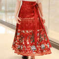 Ma Mian Skirt Girl's Sports Games Hanfu, Traditional Culture, Chinese Recitation, Chorus Performance Clothing Set, Ancient Style Tang Costume.