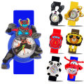 Cartoon Children's Watch Toys Baby Learn Time Clock Bracelet 1-16 Years Old Kids Slap Watches for Boy Girl Christmas Party Gift.
