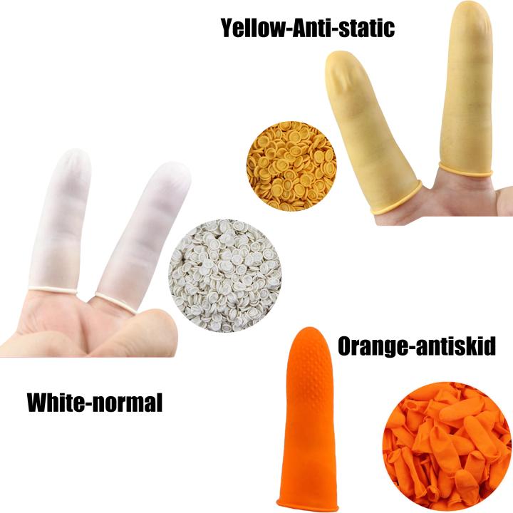 Static Ifinger 30PCS Disposable Finger Cover Rubber Gloves Non-slip Anti-static Latex ...