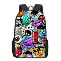 Anime Graffiti Sticker Pattern School Bag for Children Girls Boys Casual Backpacks Kids Backpack Teenager 16“ School Bags.
