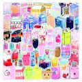 50pcs Cute Boba Sticker Kawaii Bubble Tea Sticker Waterproof Vinyl Water Bottle Sticker Laptop Sticker Stationery. 