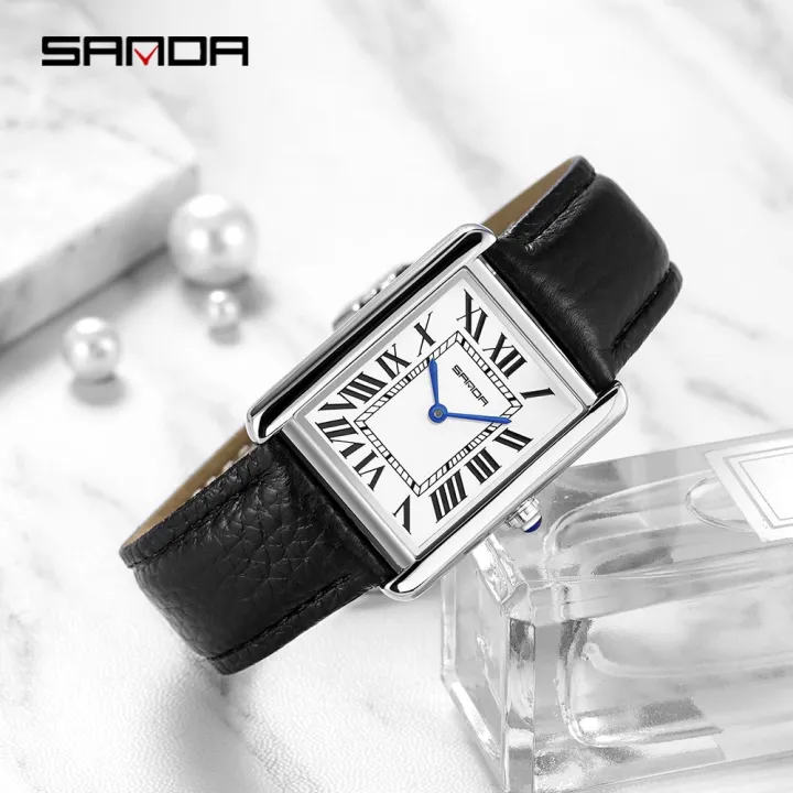 Sanda%20Brand%20Rectangular%20Wrist%20Watches%20For%20Women%20Silver%20Case%20Ladies%20Luxury%20Brand%20Genuine%20Leather%20Band%20Quartz%20Clock%20Zegarek%20Damski%20-%20Image%204