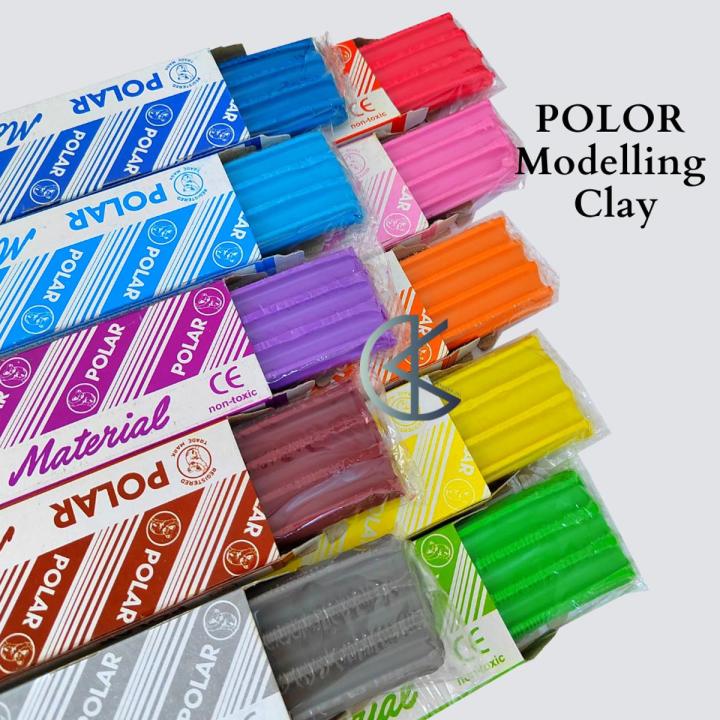 Polar Modelling Material Clay Dough Colour White Non-Toxic Art Plasticine Modelling Plasticine Tanahriat / Tanah List