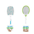 WEIDASI Electronic Mosquito Rechargeable Bat with Bright Led Light Insect Killer Swatter with Charging Cable 3821 999AC. 