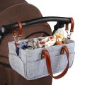 【Yurui】Baby Caddy organizer hang portable nursery storage bin diaper holder storage basket for car & baby. 
