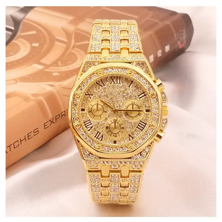 BW%20Smart%20Beauty%20Wisdom%20Fashion%20Bracelet%20Watch%20Imitation%20Three%20Eyes%20Set%20Full%20Diamond%20Sier%20Powder%208236%20-%20Image%202