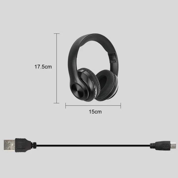 P68%20Bluetooth%205.0%20Foldable%20Rechargeable%20Wireless%20Headset%20HiFi%20Sound%20Headphones%20-%20Image%208