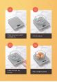 10kg Precise Digital Kitchen Scale with LCD Display - Accurately Weigh Food for Cooking, Baking, and Weight Loss.