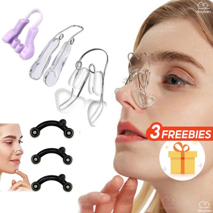 Nose Shaper Lifter Clip Nose Up Lifting Soft Silicone Rhinoplasty Nose Bridge Straightener Corrector Silicone Nose Massage Nose Slimming Beauty Tool