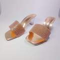 glass Box Balance Heel Shoes For Women.