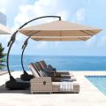 Rectangular Offset Umbrella, Heavy Duty Cantilever Hanging Umbrella, Easy Tilt, All-Weather Canopy, Patio Umbrellas. 